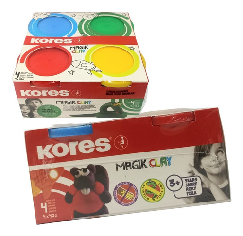 Masa Flexible Kores Colores Clasicos Foamy Moldeable