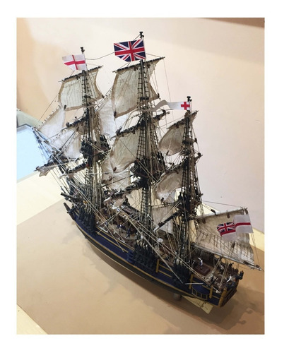 Maqueta De Barco Inglés Hms Bounty 1787