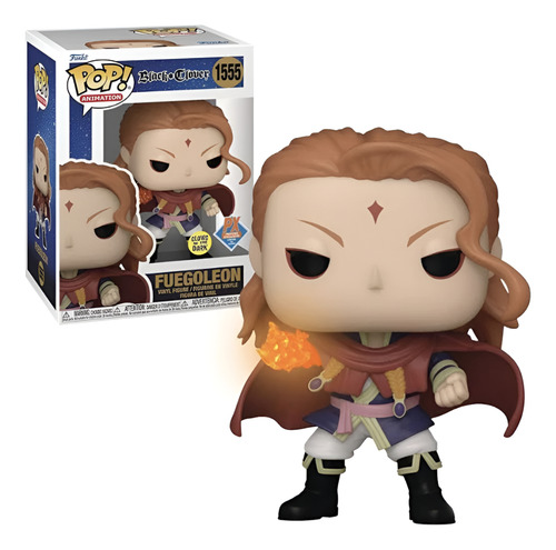 Figura De Fuegoleon Px Gitd - Black Clover #1555 Funko Pop!