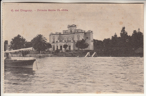 1920 Postal Concepcion Del Uruguay Palacio Santa Candida