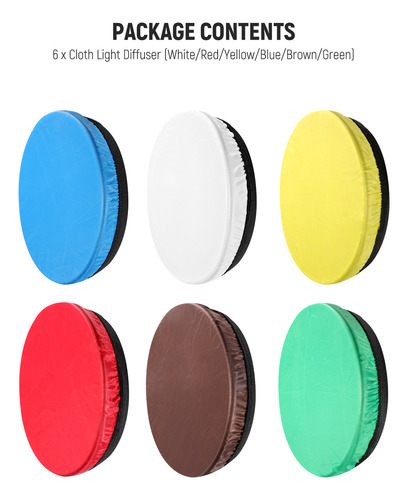Difusor De Luz Suave Neewer De 6 Colores Para Studio Flash S