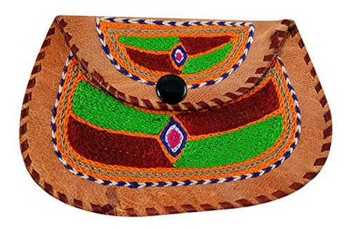 Bolso De Mano Artesanal De India, Ideal Para Regalar, 4.7 X4