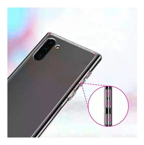 Imagen 3 de 9 de Funda Hard Clear + Film Hydrogel Para Samsung Note 10