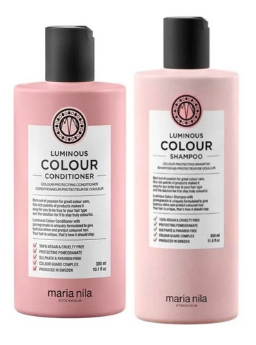 Kit Maria Nila Luminous Shampoo 350ml + Acondicionador 300ml
