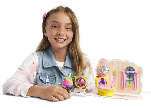Playset Dormitorio De Felicity Mariposa Unicornio Gatita