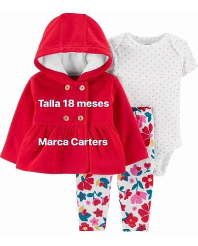 Set De Tres Piezas Marca Carters Bebés Y Niños (as)