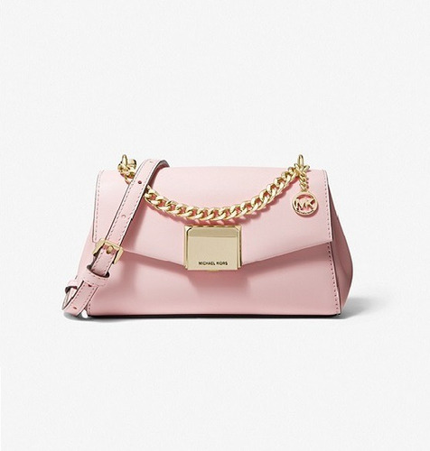 Michael Kors Crossbody Cartera De Cuero Rosada