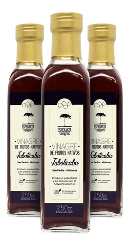 Vinagre De Frutos Nativos Esperanza Vinagres X 250cc