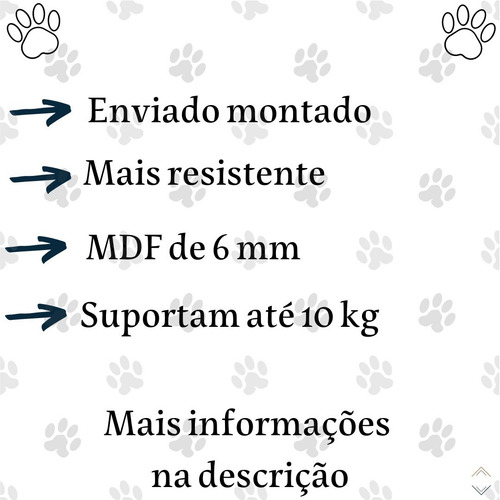 Imagem 4 de 5 de Nicho Casa Para Gato Em Mdf (p)