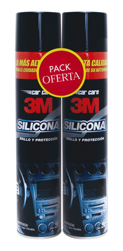 Pack Silicona + Silicona 3m Car Care 480cc