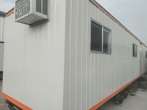 Traila Caseta Camper Remolque Oficina Móvil Con Wc Y 2 Priv