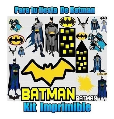 Kit Imprimible   Fiesta De Batman