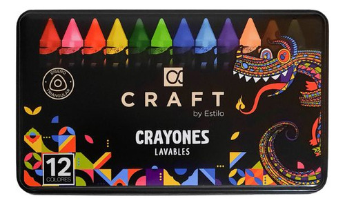 Crayones Colores Largos Triangular Jgoxun Craft A Metálica