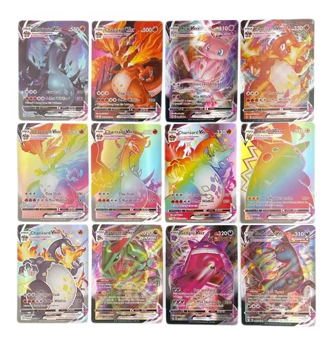 Kit 30 Cartas Pokemon Vmax Sem Repetir + Carta Charizard V