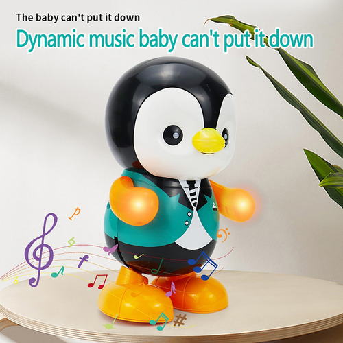 Colorido Muñeco De Pingüino Mecedor Eléctrico A La Moda