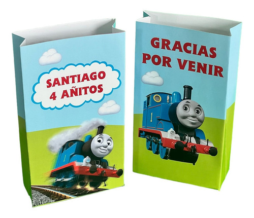 Bolsas Personalizadas Cumpleaños X15 Thomas El Tren