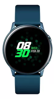 Samsung Galaxy Watch Active (Bluetooth) 1.1" caja 40mm de aluminio verde, malla verde de fluoroelastómero y bisel sea green SM-R500