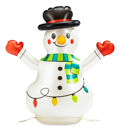 Holiday Time Muñeco De Nieve Inflable 61 Cm Importado
