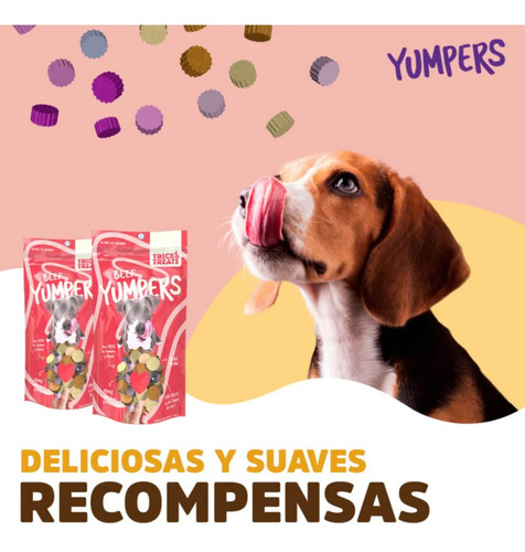 Imagen 3 de 6 de Trick & Treats Premios Suaves Para Perros Yumpers Carne