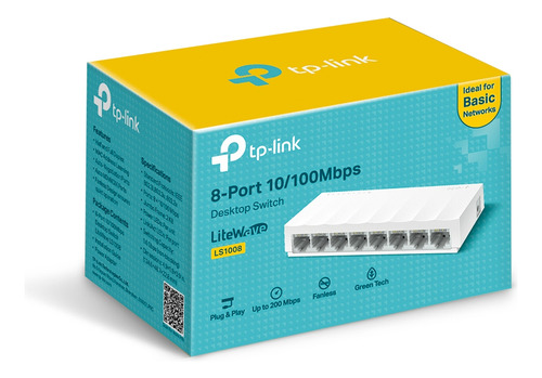 Switch Ls1008 8 Port 10/100mbps Lite Wave Tp-link