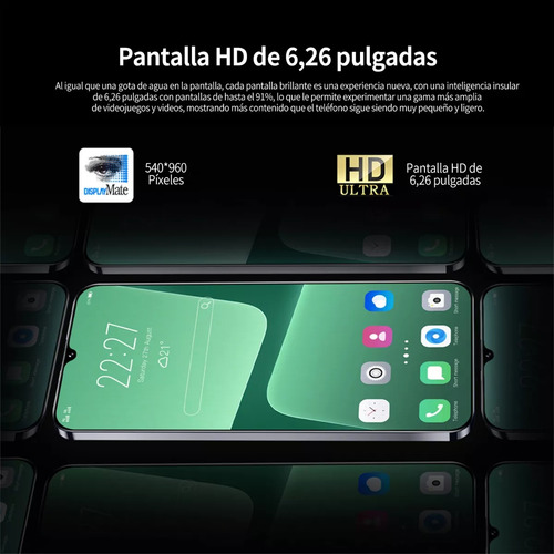 Teléfonos Inteligentes Android Baratos M13 Pro 6.26 En Ram2gb Y Rom16gb Negro