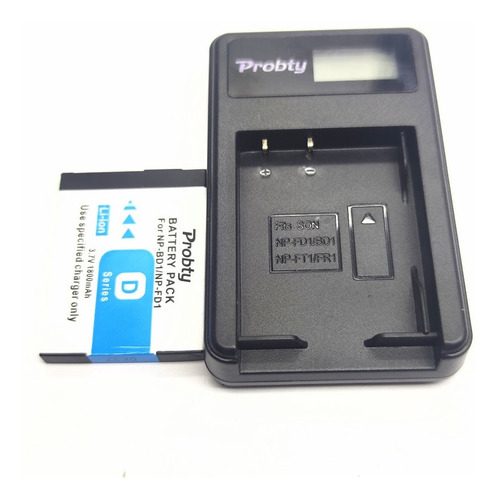 Bateria Np-bd1 + Carregador Dsc-t900 T700 T200 T500 T75 Sony (Usado)