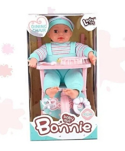 Muñeca Bebe Bonnie Silla De Comer Accesorios Babymovil