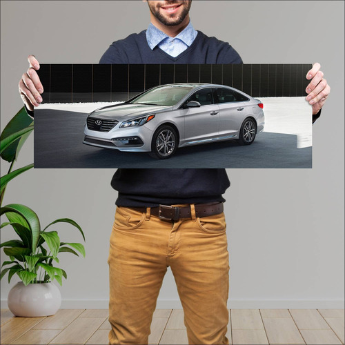 Cuadro 30x80cm Auto 2015 Hyundai Sonata Sport Us 78