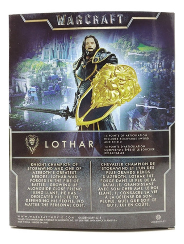 S+ Figuras De Acción Articuladas Lothar De World Of Warcraft