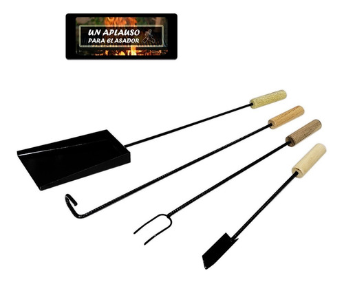 Accesorios Parrilla Herramientas Asador Kit ×5 Piezas