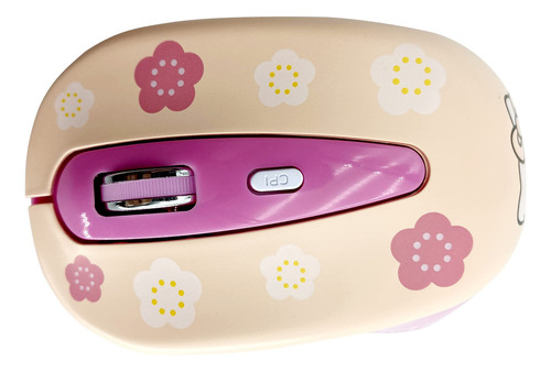Mouse Silencioso Inalámbrico Zayaxe Cute Hello Kitty, Para N
