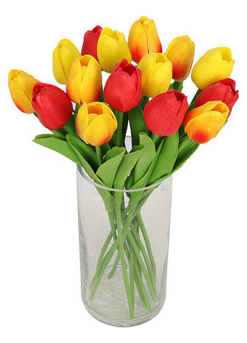 10pcs Simulación De Flores Falsas Tulipanes Decoraciones