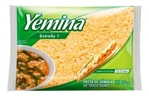  Pack De 24 Sopas Para Pasta Yemina Estrella #1   200 Gr