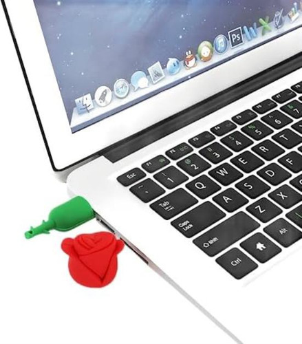 Unidad Flash Usb Wooteck De 128 Gb Con Dibujos Animados Y He