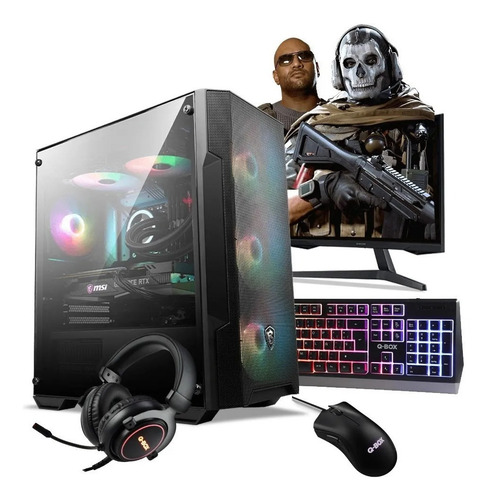 Imagen 1 de 7 de Pc Armada Nsx Gaming R5 5600 Rx6600 16ram 480ssd Msi Oferta!