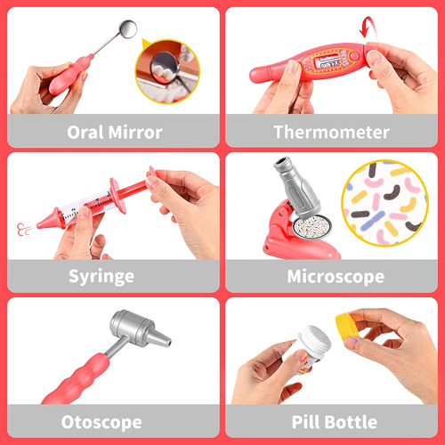 Doctor Kit For Kids 5-7, 21pcs Setend Play Set Doctor Set -