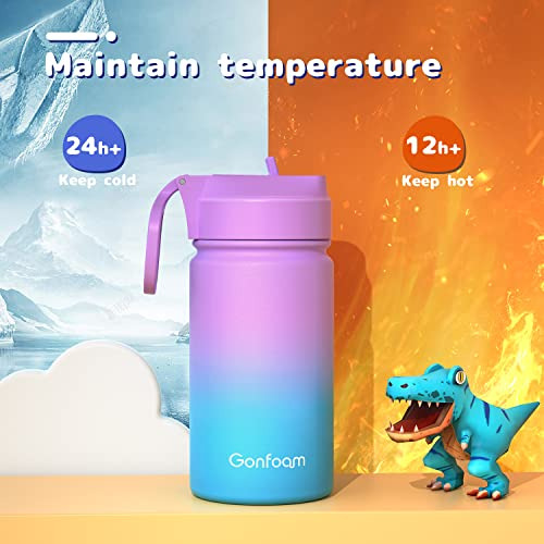 Botella De Agua Para Niños, Botellas De Agua De 12 Oz Para N