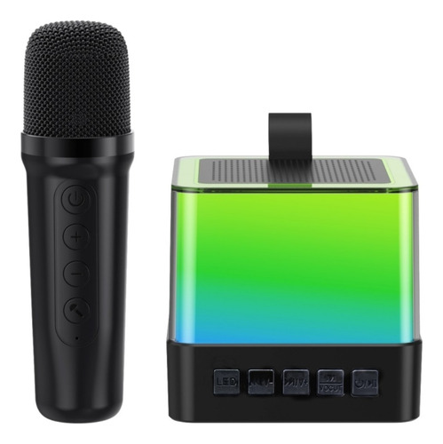 Máquina De Karaoke Con 1 Micrófono Inalámbrico, Bluetooth Po