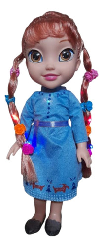 Muñeca Princesa Frozen / Sonido/ Luz Cabello / Niñas.