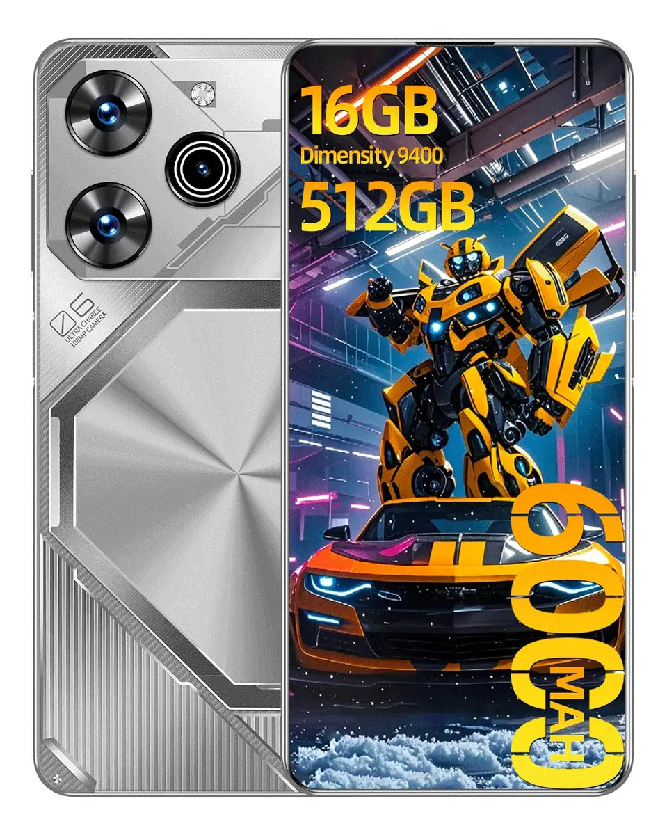 2026 El Más Popular Intelligent 5g Wifi Súper Barato Pava 6 Pro Bobarry Ram16gb / 512gb Smartphone 6.78 Pantalla Batería 6000mah Celular Desbloquea Android Phone
