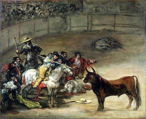 Lienzo Canvas Arte Toros Suerte Varas Francisco Goya 50x55