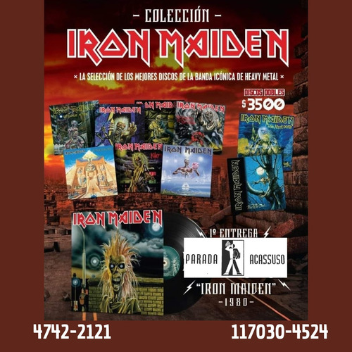 Vinilo Iron Maiden La Nación $/ Unidad (Usado)