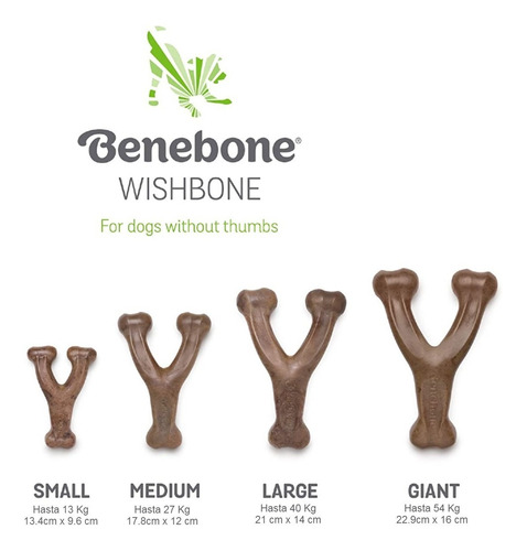 Imagen 3 de 10 de Benebone Wishbone Bacon Small Juguete Perro Hueso Masticable