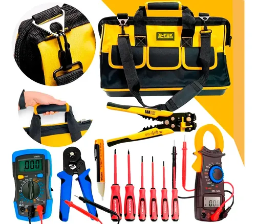 Kit Eletricista Profissional Completo 1208 Envio Imediato