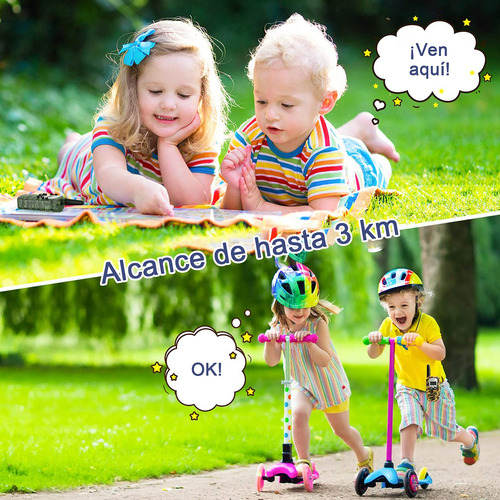 Walkie Talkie Para Niños Con Linterna 3-12 Años Para