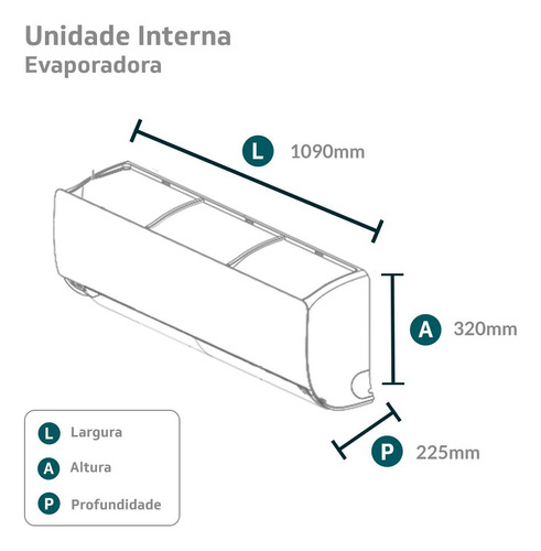 Ar-condicionado Hw Elgin Eco Inverter Ii Wifi 24000 Btu Frio 220V