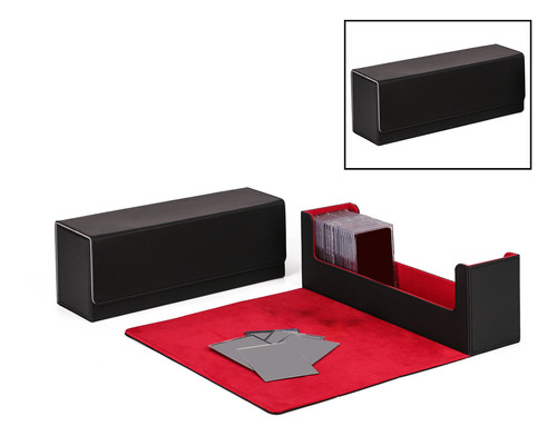 Cajas Para Mazos De Cajas De Almacenamiento De Negro Rojo 