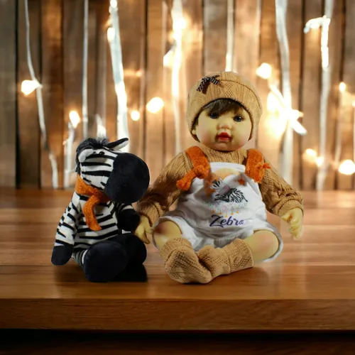 Bebé Siliconado Reborn Con Zebra