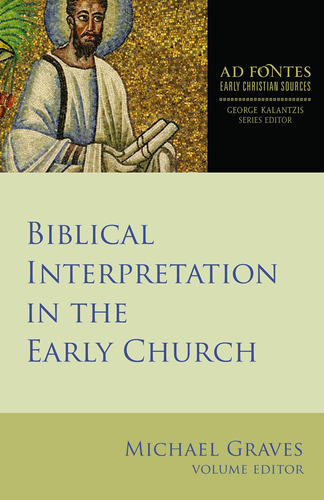 Libro: Biblical Interpretation In The Early Church (ad Early