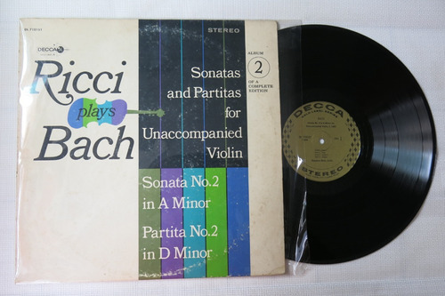 Vinyl Vinilo Lp Acetato Ricci Plays Bach Sonata 2 Partita 2